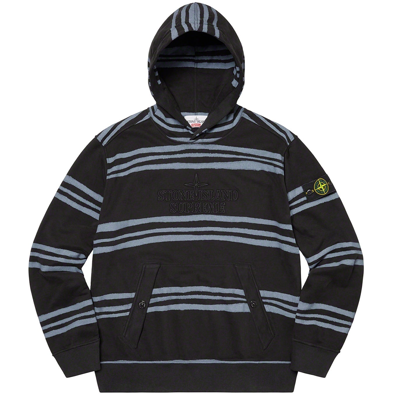 Supreme®/Stone Island® Warp Stripe Hooded Sweatshirt view 6